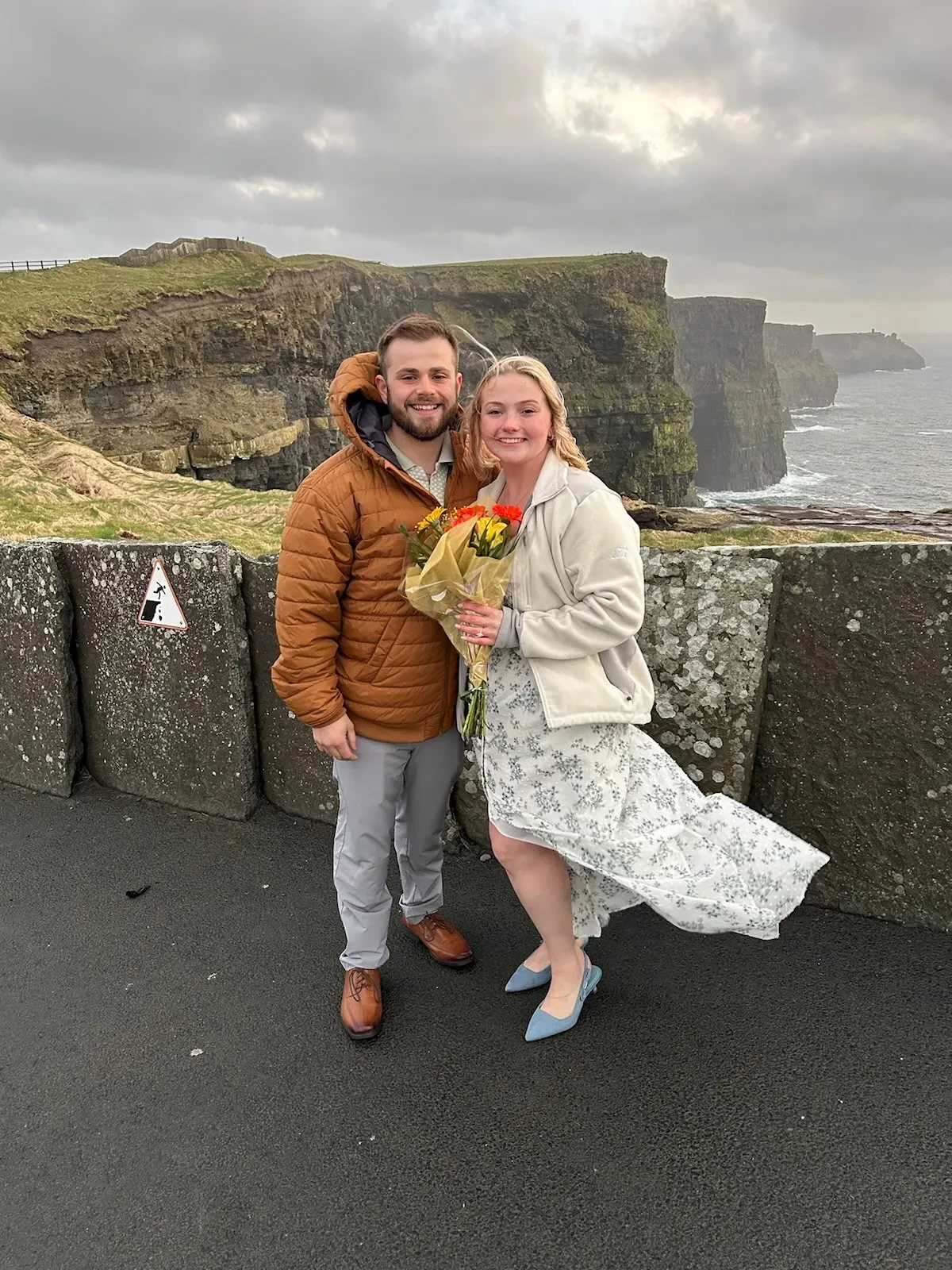 Couple at the Cliffs of Moher Ireland