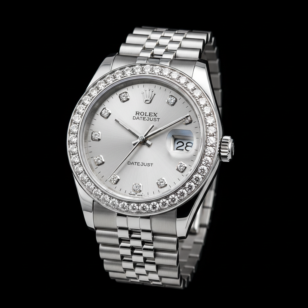 Rolex Datejust with diamond bezel