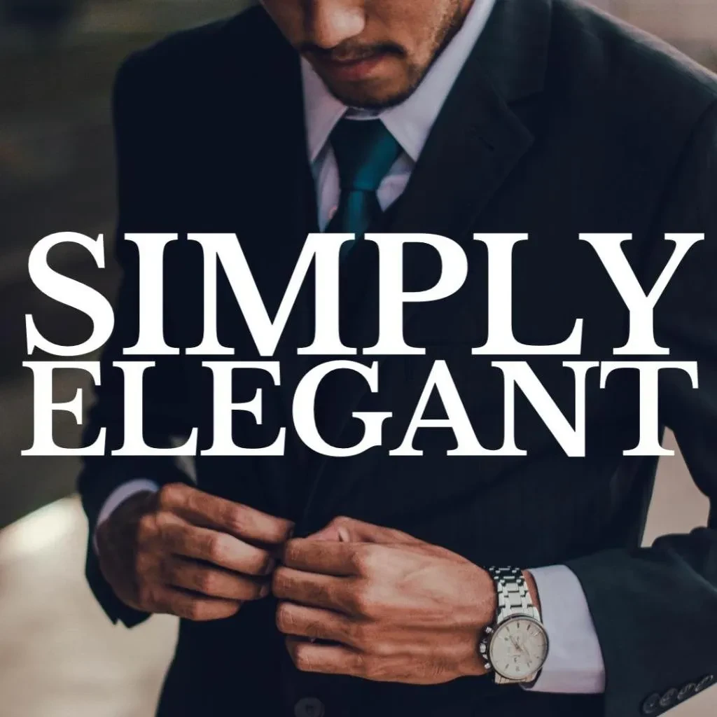 Man in formal suit wearing a luxury watch