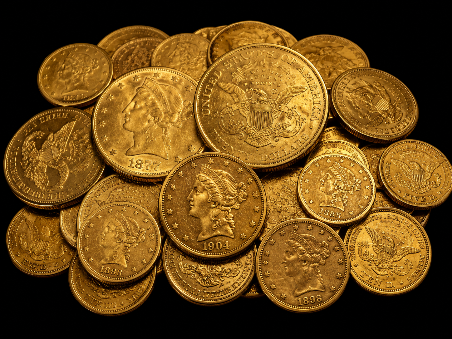 US gold coins collection