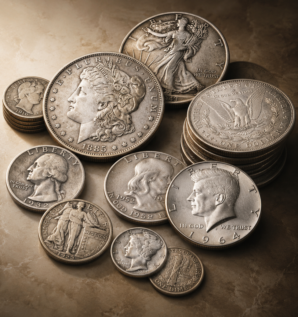 US silver coins collection